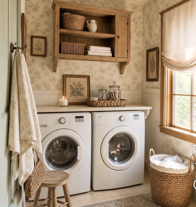 6 Cottagecore Laundry Room Ideas for Small Spaces